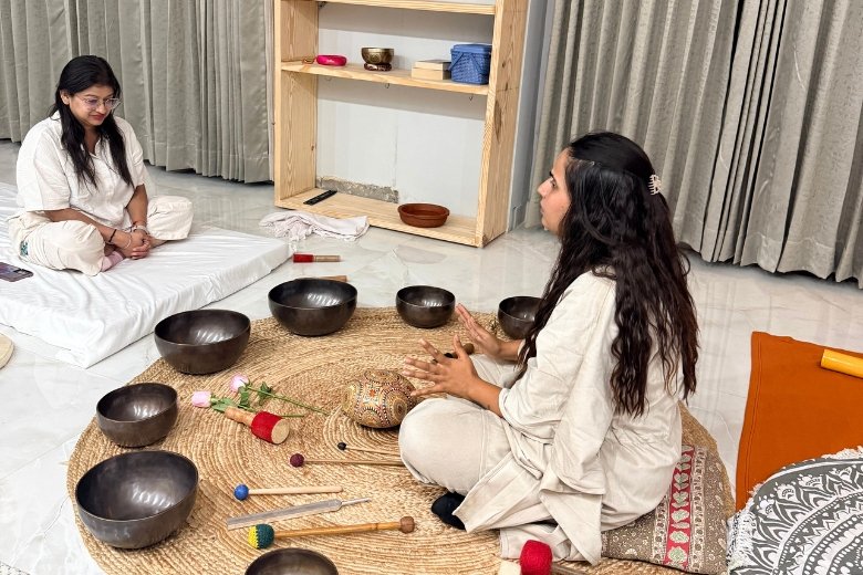 Sound healing session